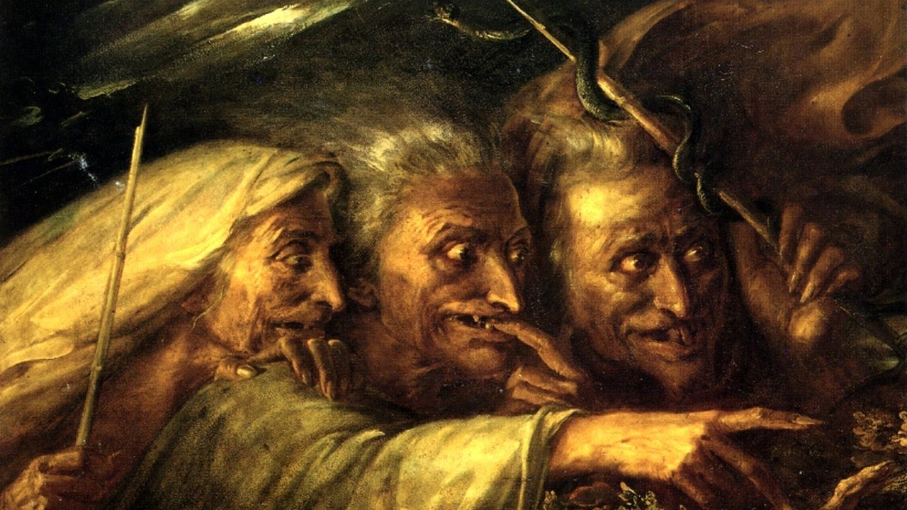 The Three Witches From Macbeth - Alexandre-Marie Colin