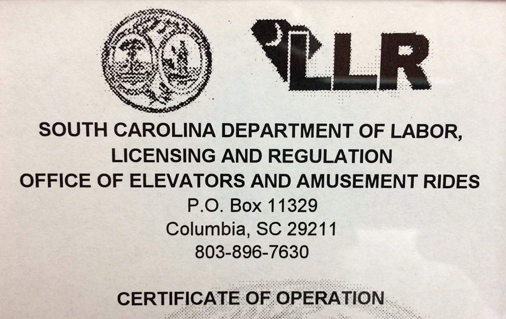 South Carolina Elevator Certificate - Jaywalking In Charleston