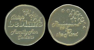 Bally's Le Mans arcade token