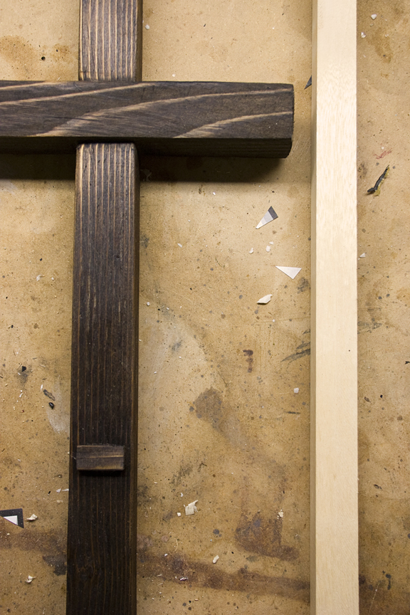 Cross Purposes - thinner wood for crucifix