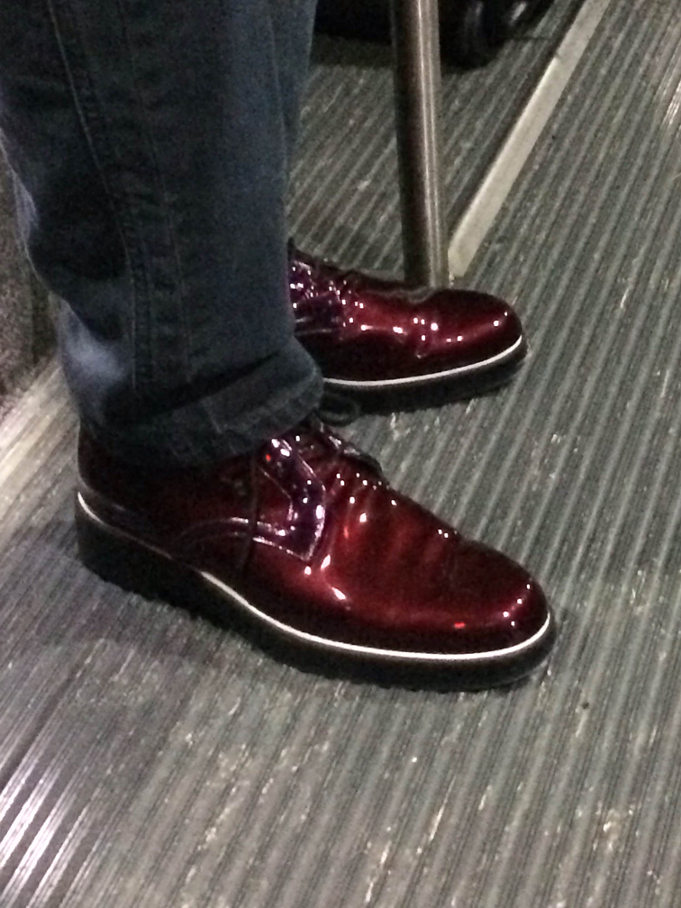 Red Shoes on the Shuttle