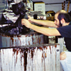 sealing a sprued cup in the wax vat