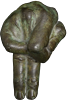Elephant - lifecast bronze sculpture